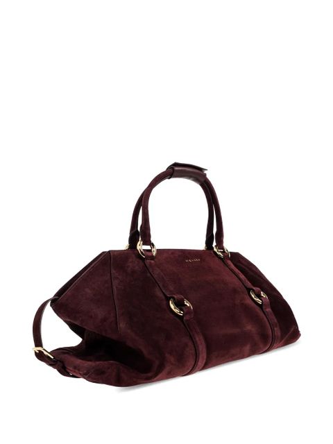 Alexander McQueen ring-detail holdall - Red