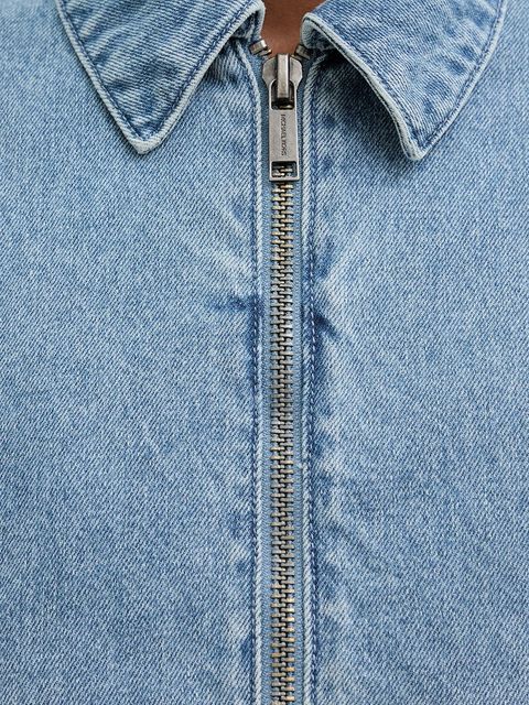 MICHAEL Michael Kors kurtka jeansowa kolor niebieski przejściowa MR610D3FAU