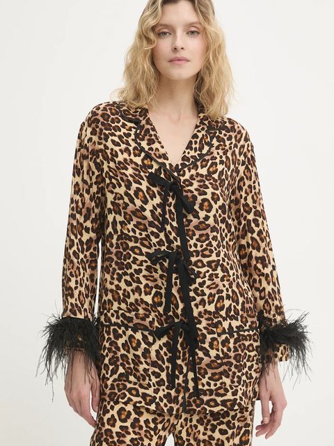 The Sleeper piżama damska kolor brązowy BWSP02A025F - zdjęcie produktu nr 2