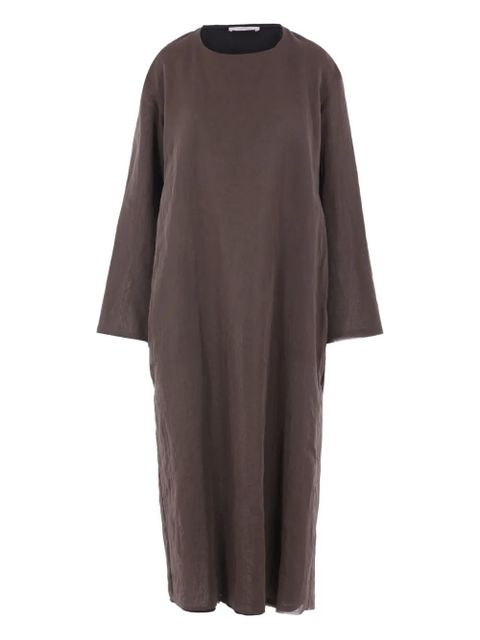The Row Catia long-sleeve cotton maxi dress - Brown - zdjęcie produktu nr 1
