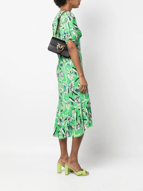 PINKO Love-Birds calf-leather shoulder bag - Black