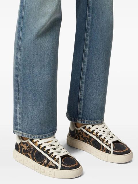 Versace Barocco Jacquard Greca sneakers - Brown