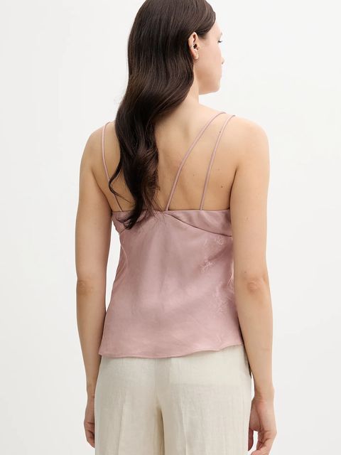 Hoss Intropia bluzka damska kolor różowy gładka 5879139