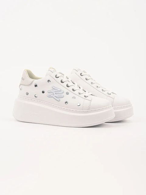 Karl Lagerfeld sneakersy skórzane ANAKAPRI damskie kolor biały KL63528 - zdjęcie produktu nr 2