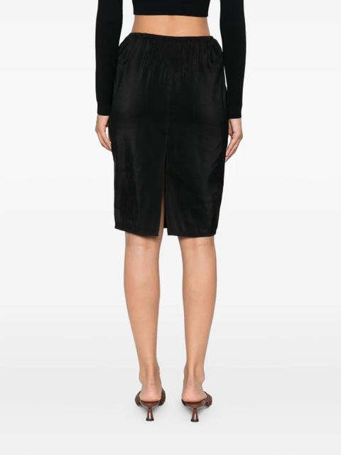 Nanushka elastic-waistband mini skirt - Black