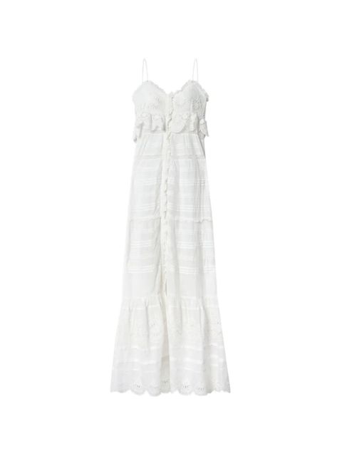MARANT ÉTOILE lace tiered dress - White - zdjęcie produktu nr 1
