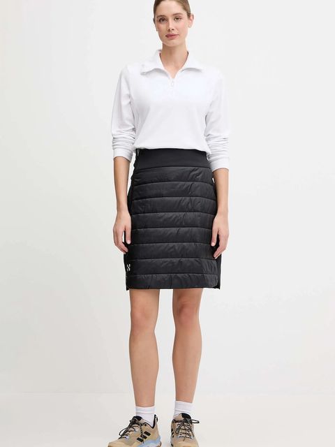 Haglöfs spódnica sportowa Mimic II kolor czarny mini prosta 608116 - zdjęcie produktu nr 2