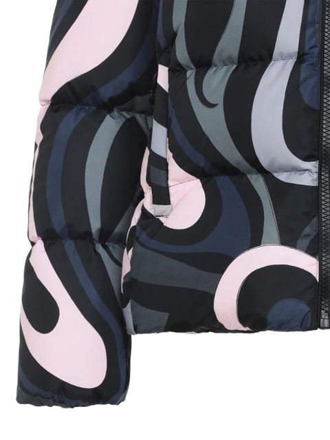 PUCCI Iride-print puffer jacket - Black