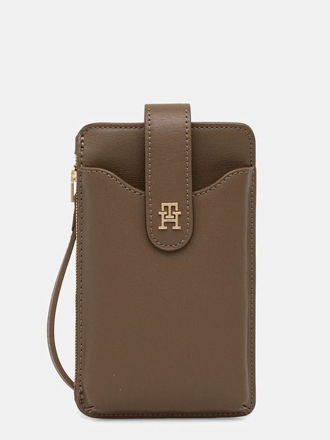 Tommy Hilfiger portfel damski kolor beżowy AW0AW18137 - zdjęcie produktu nr 1