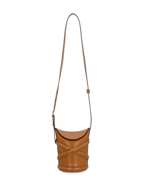 Alexander McQueen The Curve bucket bag - Brown