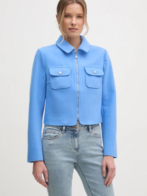 Morgan kurtka VENNY damska kolor niebieski przejściowa VENNY