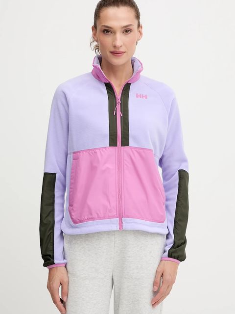 Helly Hansen bluza sportowa Rig kolor fioletowy wzorzysta 54078 - zdjęcie produktu nr 1