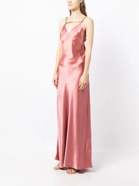 Cult Gaia Kirya satin gown - Pink