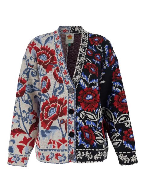 FARM Rio Mixed Valentina floral button cardigan - Black - zdjęcie produktu nr 1