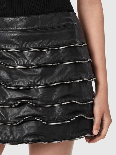 AllSaints spódnica skórzana EMARA