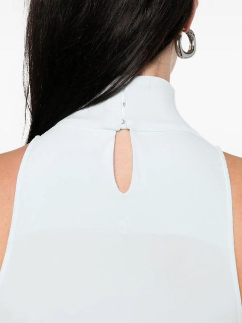 Jacquemus high-neck ruched dress - Blue