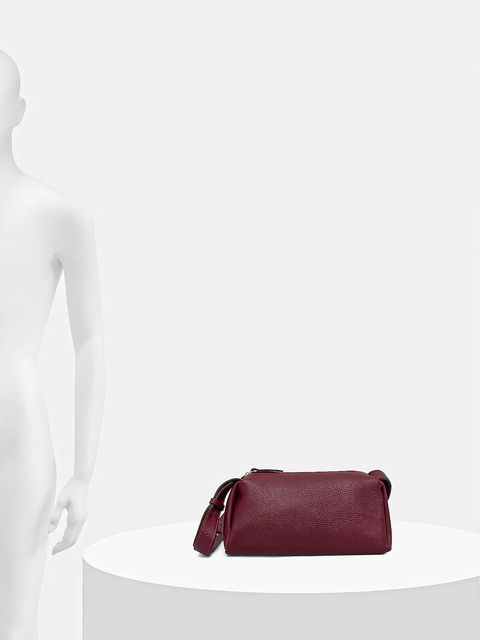 Answear.LAB torebka skórzana kolor bordowy