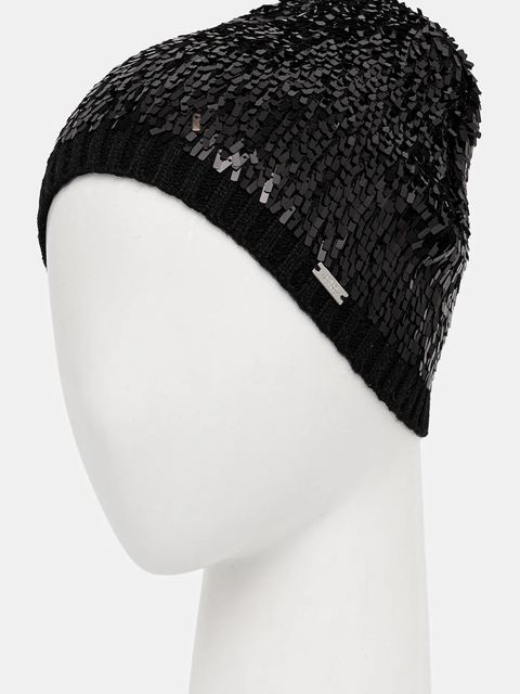 Armani Exchange czapka z dodatkiem wełny kolor czarny XW001670 AF19448