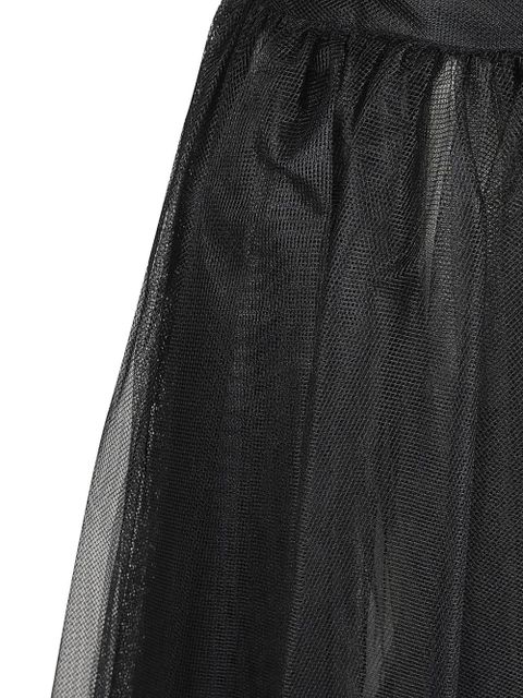 Alexander McQueen asymmetric-design tiered-skirt - Black