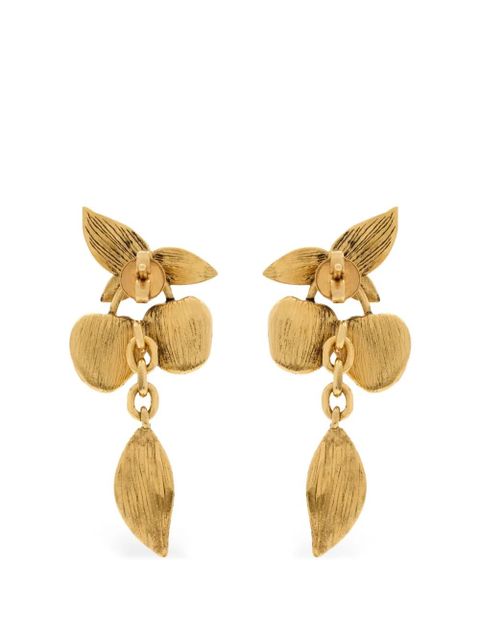 Saint Laurent Cherry earrings - Gold - zdjęcie produktu nr 2