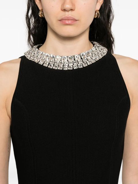 SANDRO embellished flared dress - Black