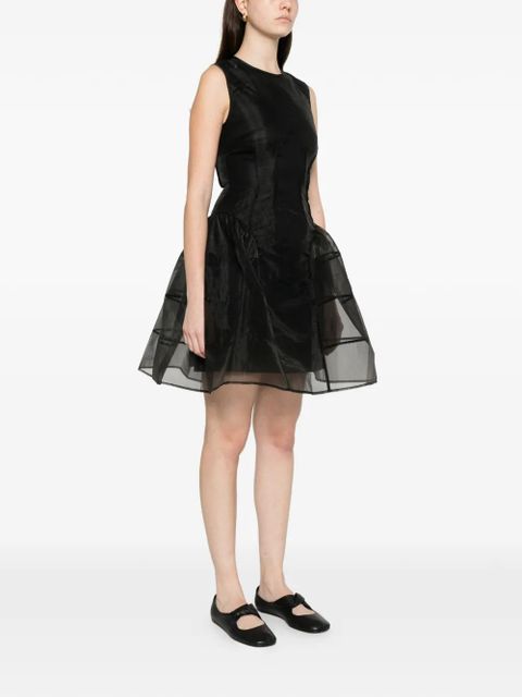 Cecilie Bahnsen crew-neck mini dress - Black