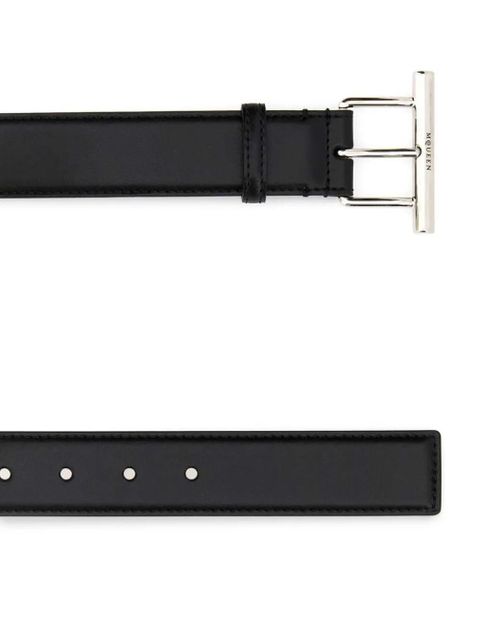 Alexander McQueen leather belt - Black - zdjęcie produktu nr 2