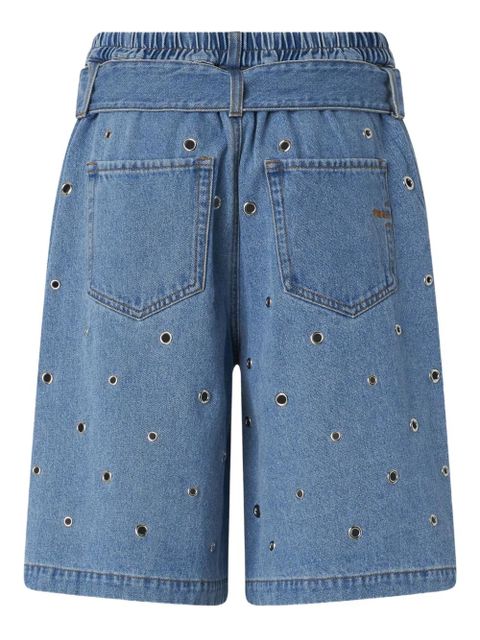 PINKO eyelet belted skirt - Blue - zdjęcie produktu nr 2