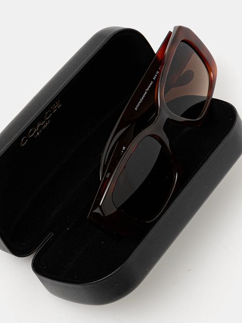 Coach okulary przeciwsłoneczne damskie kolor brązowy 0HC8435U