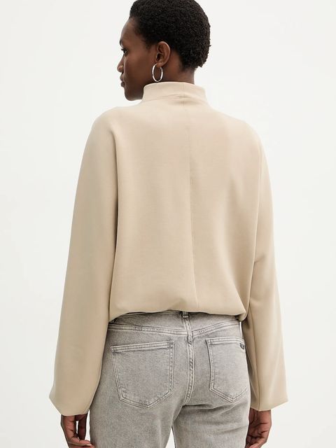 BOSS bluza Ebesya damska kolor beżowy gładka 50555057