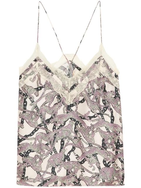 Zadig&Voltaire Christo Wild Chains top - Neutrals - zdjęcie produktu nr 1