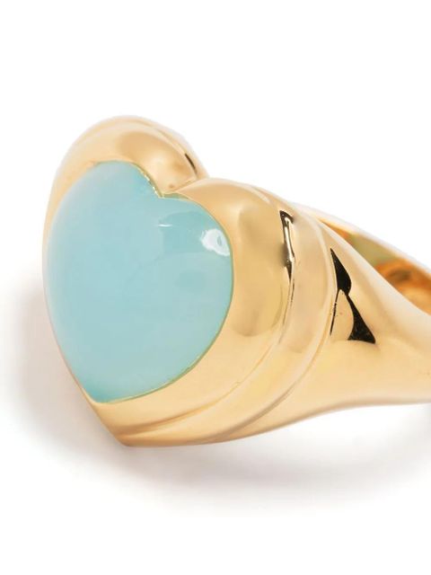 Missoma jelly heart gemstone ring - Gold