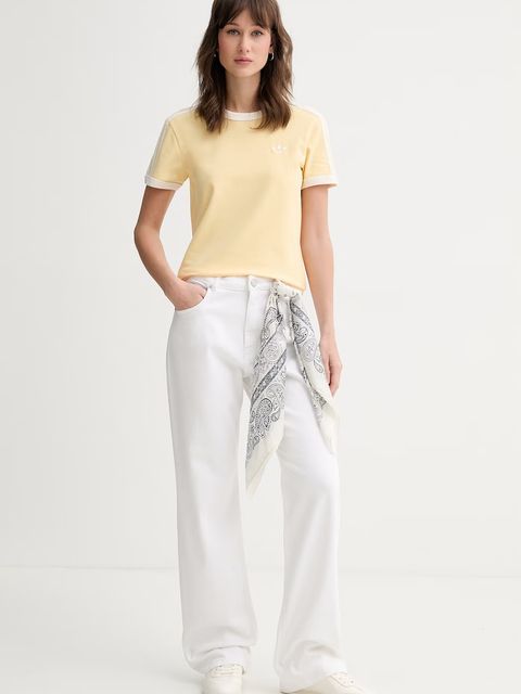 adidas Originals T-shirt damski bawełniany z elastanem - zdjęcie produktu nr 1