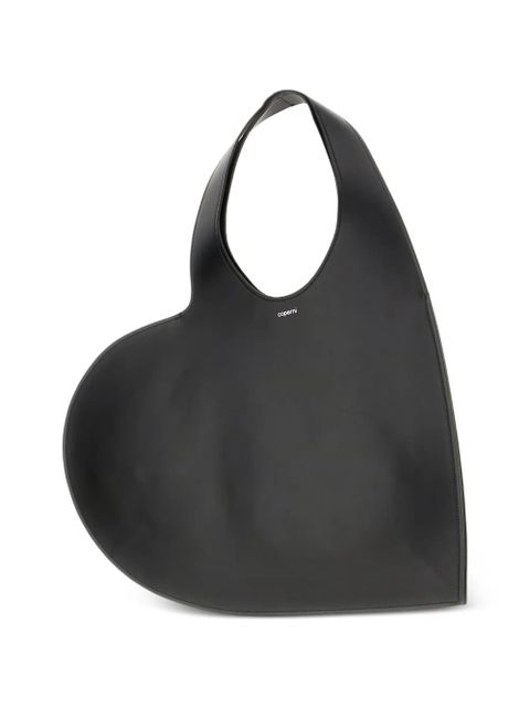Coperni Heart leather shoulder bag - Black
