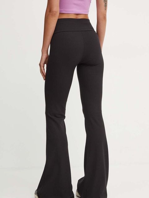 adidas Originals spodnie Essential damskie kolor czarny dzwony high waist IW5727 - zdjęcie produktu nr 2