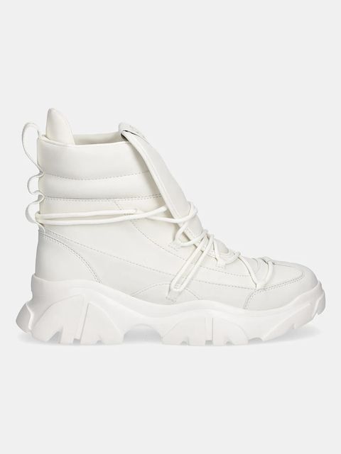 EA7 Emporio Armani buty damskie kolor beżowy na platformie AF18611.7X000335 - zdjęcie produktu nr 2