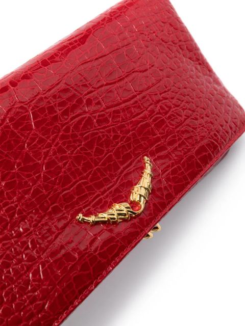 Zadig&Voltaire Goossens Rock embossed clutch bag - Red