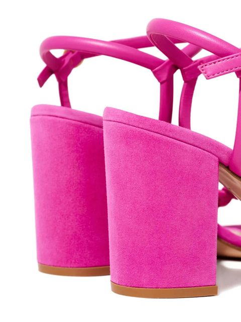 Gianvito Rossi 85mm Cruz braided heeled sandals - Pink - zdjęcie produktu nr 2