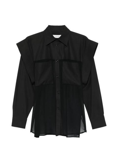 Lanvin patch pocket shirt - Black - zdjęcie produktu nr 1