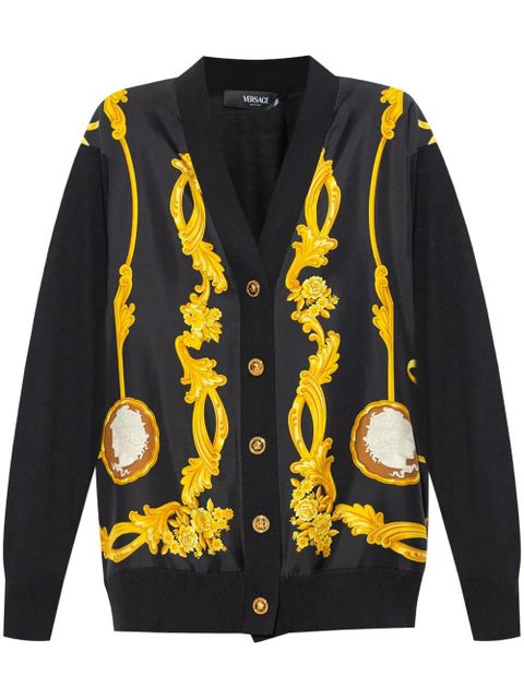 Versace wool-silk cardigan - Black - zdjęcie produktu nr 1