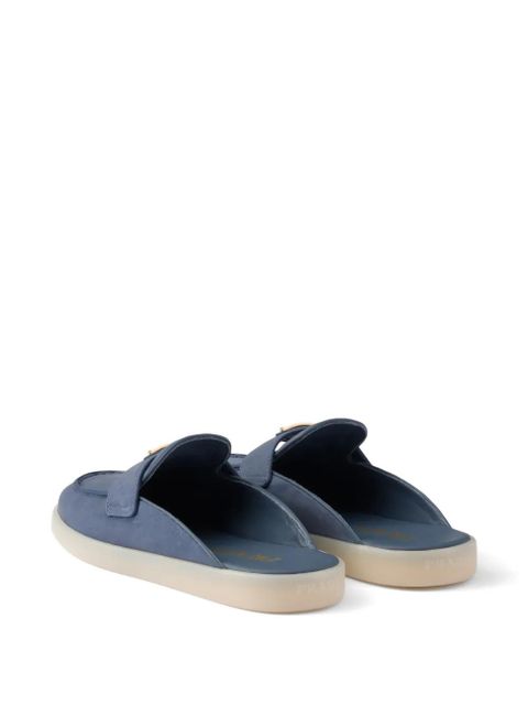 Prada nubuck mules - Blue