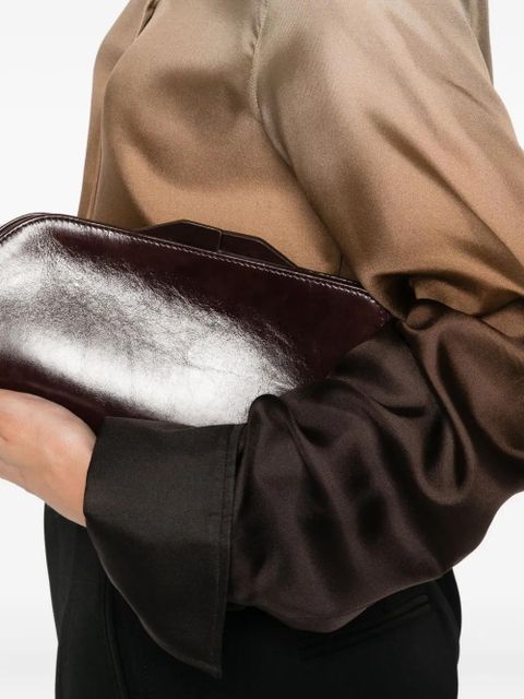 Sportmax ombré-effect silk shirt - Brown