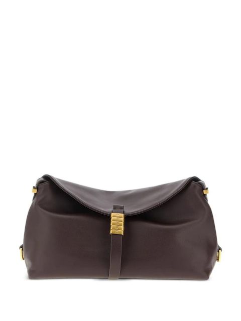 PINKO medium saddle metal-rings shoulder bag - Brown - zdjęcie produktu nr 1