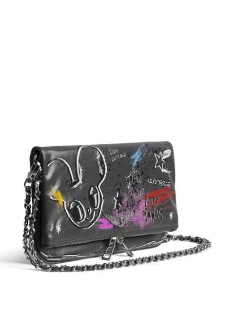 Zadig&Voltaire x Humberto Cruz Rock chain clutch bag - Grey