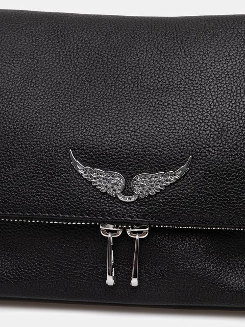 ZADIG&VOLTAIRE torebka skórzana kolor czarny LWBA04125