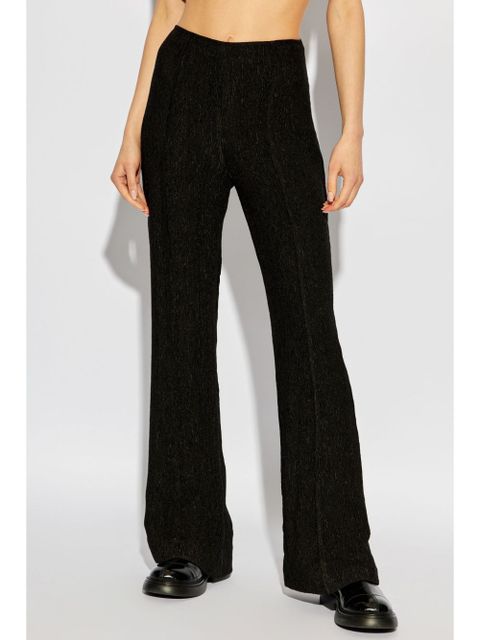 GANNI high-rise flared-leg trousers - Black - zdjęcie produktu nr 2