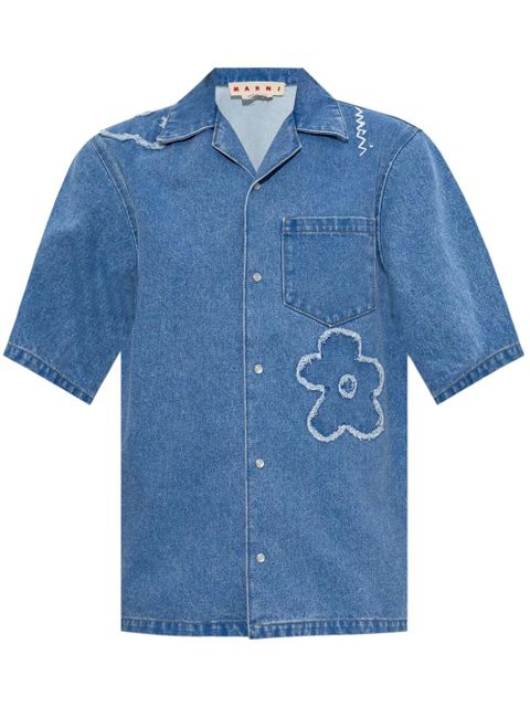 Marni floral motif shirt - Blue - zdjęcie produktu nr 1