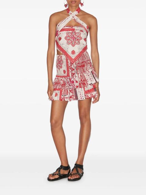 MARANT ÉTOILE Naomi mini skirt - Red