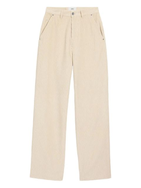 AMI Paris cotton wide-leg trousers - Neutrals - zdjęcie produktu nr 1