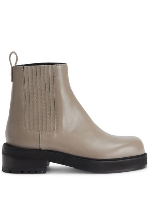 Giuseppe Zanotti Peyen leather boots - Grey - zdjęcie produktu nr 1